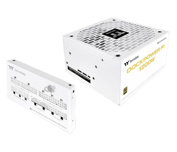 Thermaltake Dockpower FI 1200W 80 Plus Gold modular ATX3.1 Gen5 Snow - 1608676 - zdjęcie 4
